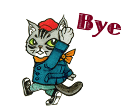 Kabu the cat man sticker #5758691