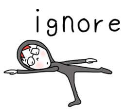 Glasses girl - English ver. - sticker #5758747