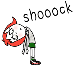 Glasses girl - English ver. - sticker #5758748