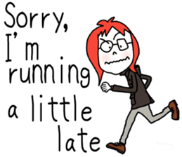 Glasses girl - English ver. - sticker #5758752