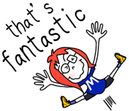 Glasses girl - English ver. - sticker #5758756