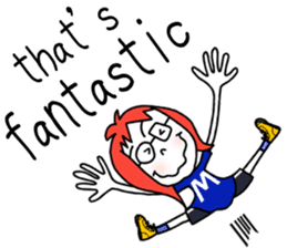 Glasses girl - English ver. - sticker #5758756