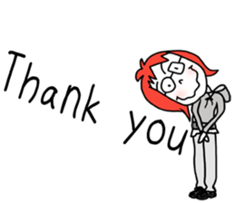 Glasses girl - English ver. - sticker #5758767