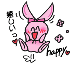 Pimo, the bunny made of a handkerchief! sticker #5759052