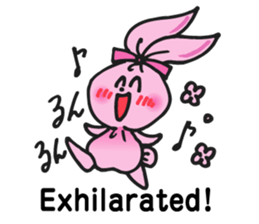 Pimo, the bunny made of a handkerchief! sticker #5759061