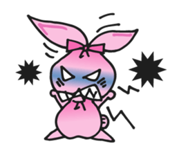 Pimo, the bunny made of a handkerchief! sticker #5759066