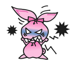 Pimo, the bunny made of a handkerchief! sticker #5759066