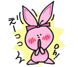 Pimo, the bunny made of a handkerchief! sticker #5759068