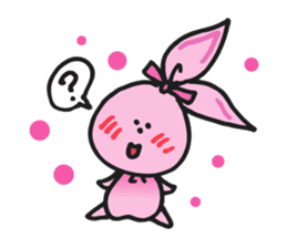 Pimo, the bunny made of a handkerchief! sticker #5759073