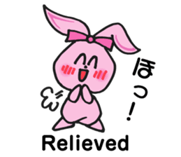 Pimo, the bunny made of a handkerchief! sticker #5759079