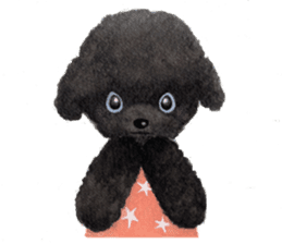 Parti poodle Latte's family & friends sticker #5759094