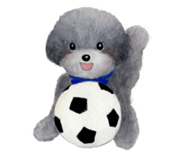 Parti poodle Latte's family & friends sticker #5759101