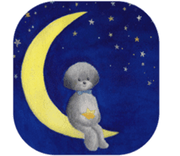 Parti poodle Latte's family & friends sticker #5759103