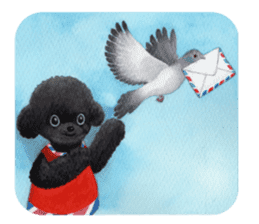 Parti poodle Latte's family & friends sticker #5759107