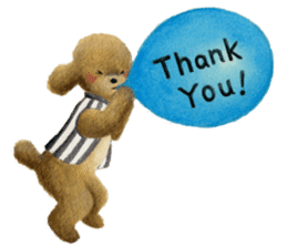 Parti poodle Latte's family & friends sticker #5759112