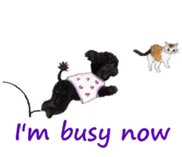 Parti poodle Latte's family & friends sticker #5759114