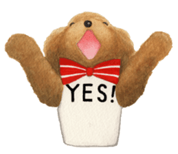 Parti poodle Latte's family & friends sticker #5759118