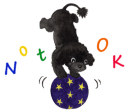 Parti poodle Latte's family & friends sticker #5759119