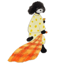 Parti poodle Latte's family & friends sticker #5759120