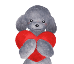 Parti poodle Latte's family & friends sticker #5759129