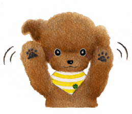 Parti poodle Latte's family & friends sticker #5759131