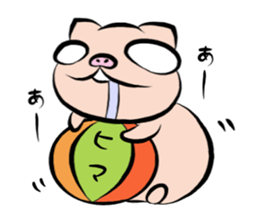 Pig nose friend sticker #5759486