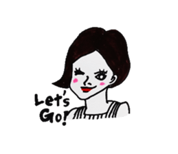 Cool women sticker #5760086