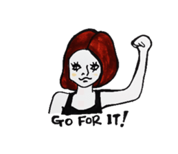 Cool women sticker #5760088