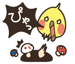 Bird mushrooms sticker #5760758