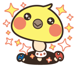 Bird mushrooms sticker #5760771