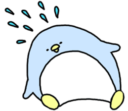 Soothing penguin sticker #5761109