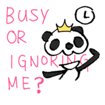 Stop being Bossy, Panda sticker #5761774