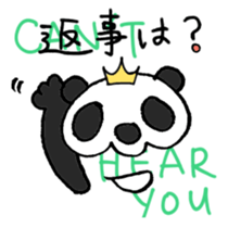 Stop being Bossy, Panda sticker #5761776