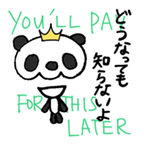 Stop being Bossy, Panda sticker #5761798