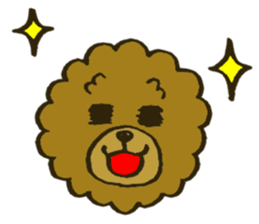 A toy poodle has round hair 2 sticker #5763176