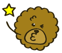 A toy poodle has round hair 2 sticker #5763177