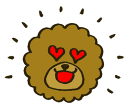 A toy poodle has round hair 2 sticker #5763182
