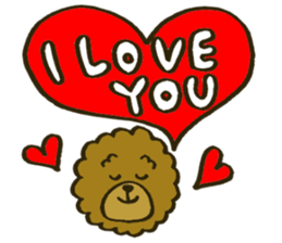 A toy poodle has round hair 2 sticker #5763186