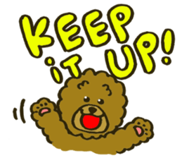 A toy poodle has round hair 2 sticker #5763187