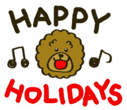 A toy poodle has round hair 2 sticker #5763192