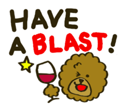 A toy poodle has round hair 2 sticker #5763193