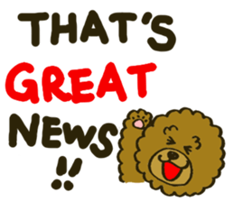 A toy poodle has round hair 2 sticker #5763194