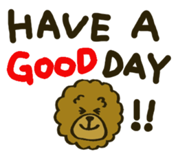 A toy poodle has round hair 2 sticker #5763196