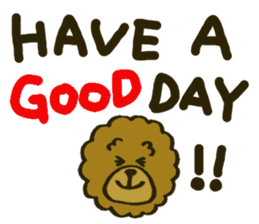 A toy poodle has round hair 2 sticker #5763196