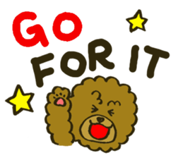 A toy poodle has round hair 2 sticker #5763197