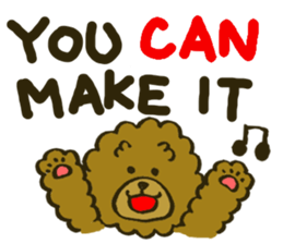 A toy poodle has round hair 2 sticker #5763199