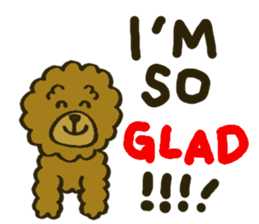 A toy poodle has round hair 2 sticker #5763200