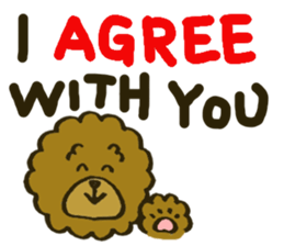 A toy poodle has round hair 2 sticker #5763201
