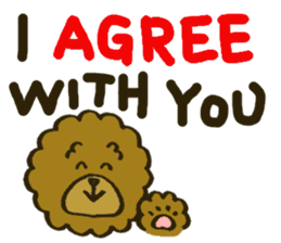 A toy poodle has round hair 2 sticker #5763201