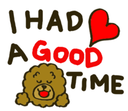 A toy poodle has round hair 2 sticker #5763203